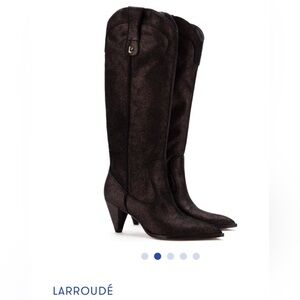 Larroude Black Louise Boots